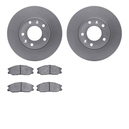 4302-21006, Geospec Rotors With 3000 Series Ceramic Brake Pads,  Silver